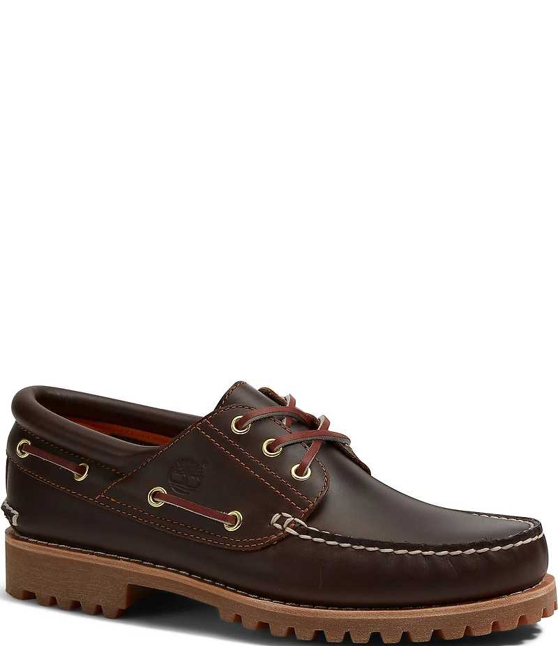 Timberland Men's Authentic 3-Eye Lug Handsewn Boat Shoes