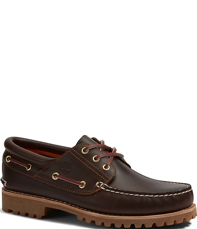 Timberland Men's Authentic 3-Eye Lug Handsewn Boat Shoes