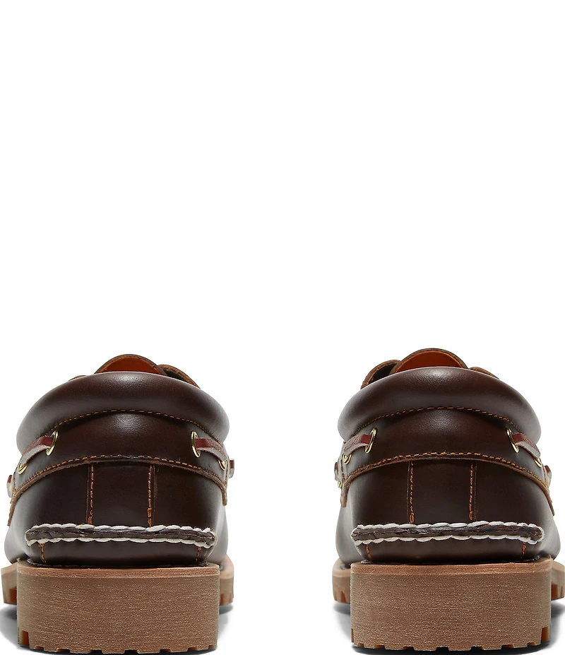 Timberland Men's Authentic 3-Eye Lug Handsewn Boat Shoes