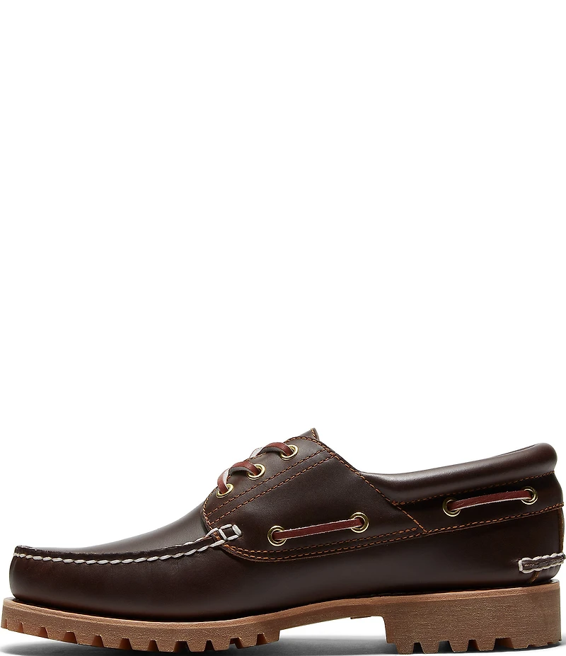 Timberland Men's Authentic 3-Eye Lug Handsewn Boat Shoes