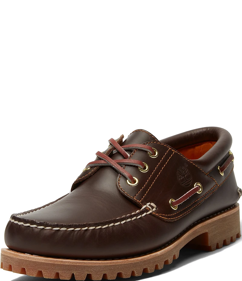 Timberland Men's Authentic 3-Eye Lug Handsewn Boat Shoes
