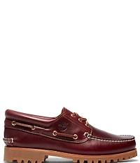 Timberland Men's 3-Eye Lug Handsewn Leather Boat Shoes