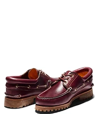 Timberland Men's 3-Eye Lug Handsewn Leather Boat Shoes
