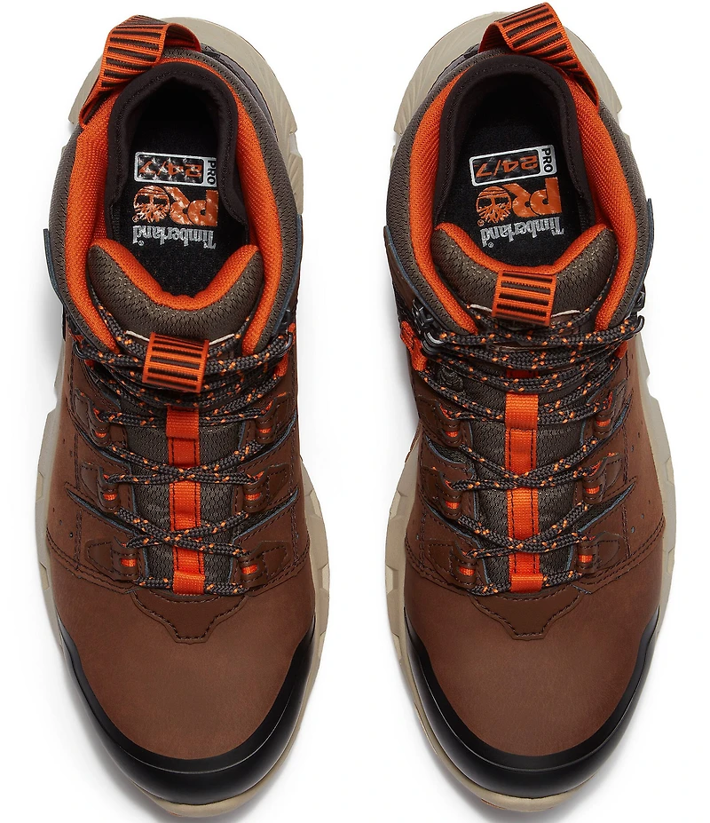 Timberland PRO Men's Tempe 6#double; Alloy Toe Waterproof Leather Work Boots