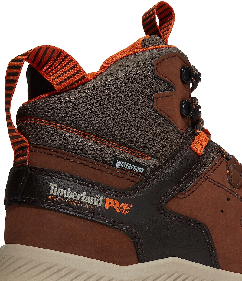 Timberland PRO Men's Tempe 6#double; Alloy Toe Waterproof Leather Work Boots