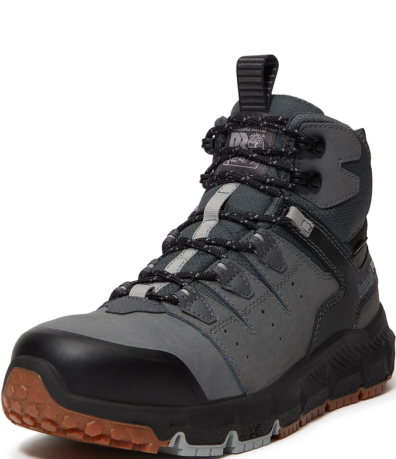 Timberland PRO Men's Tempe 6#double; Alloy Toe Waterproof Leather Work Boots