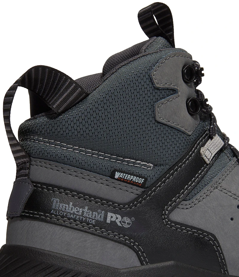 Timberland PRO Men's Tempe 6#double; Alloy Toe Waterproof Leather Work Boots