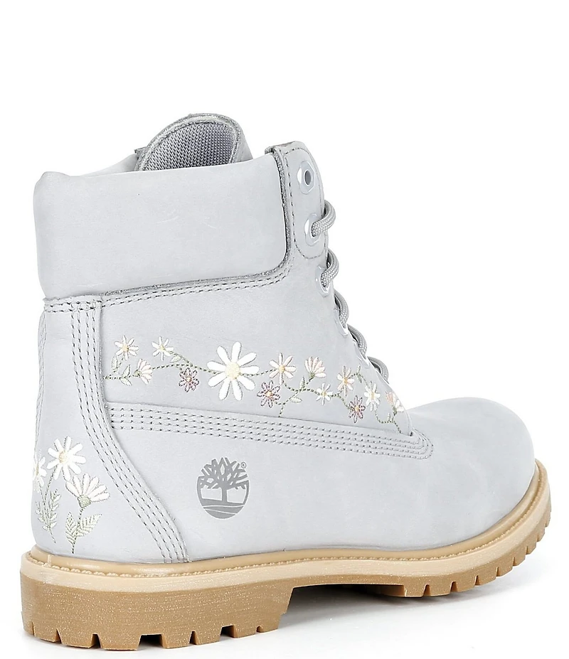 Timberland Women's Floral Embroidered Premium 6-Inch Waterproof Boots