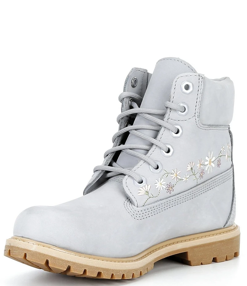 Timberland Women's Floral Embroidered Premium 6-Inch Waterproof Boots