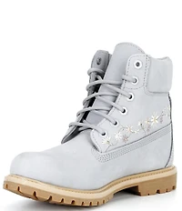 Timberland Women's Floral Embroidered Premium 6-Inch Waterproof Boots