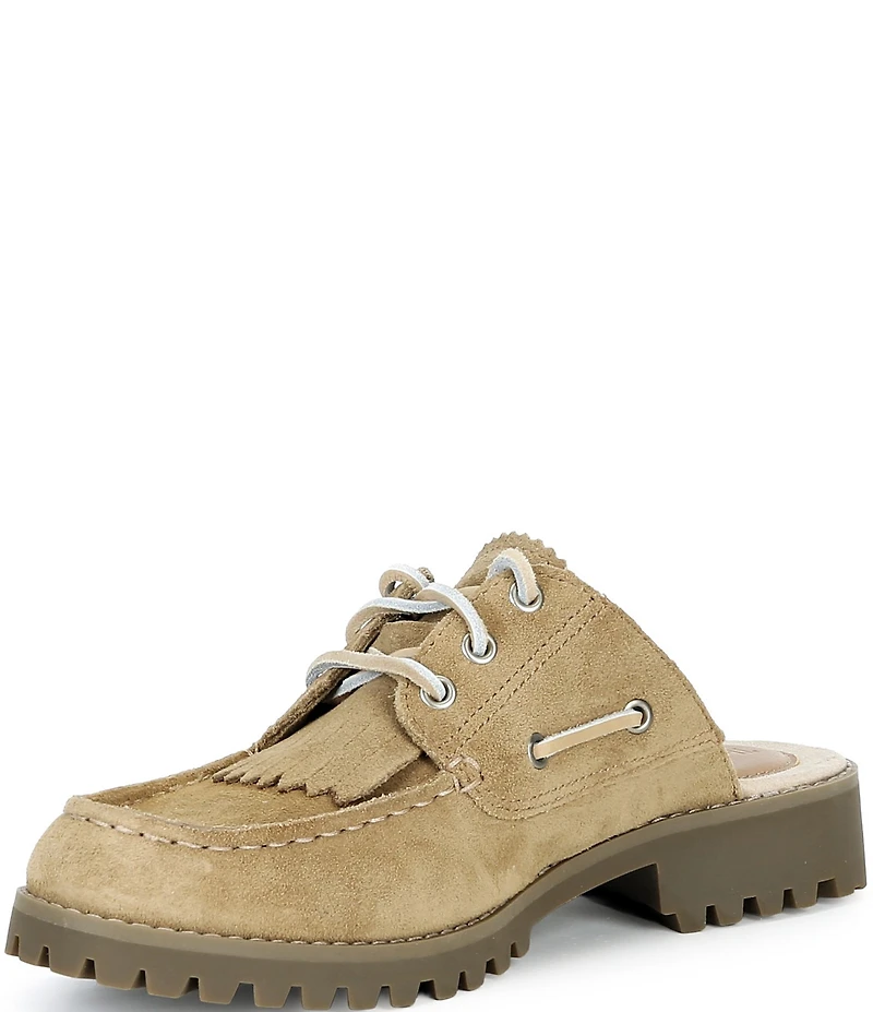Timberland Women's Noreen Suede Kiltie Mules