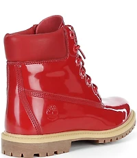Timberland Women's Patent Leather Premium 6#double; Waterproof Boots