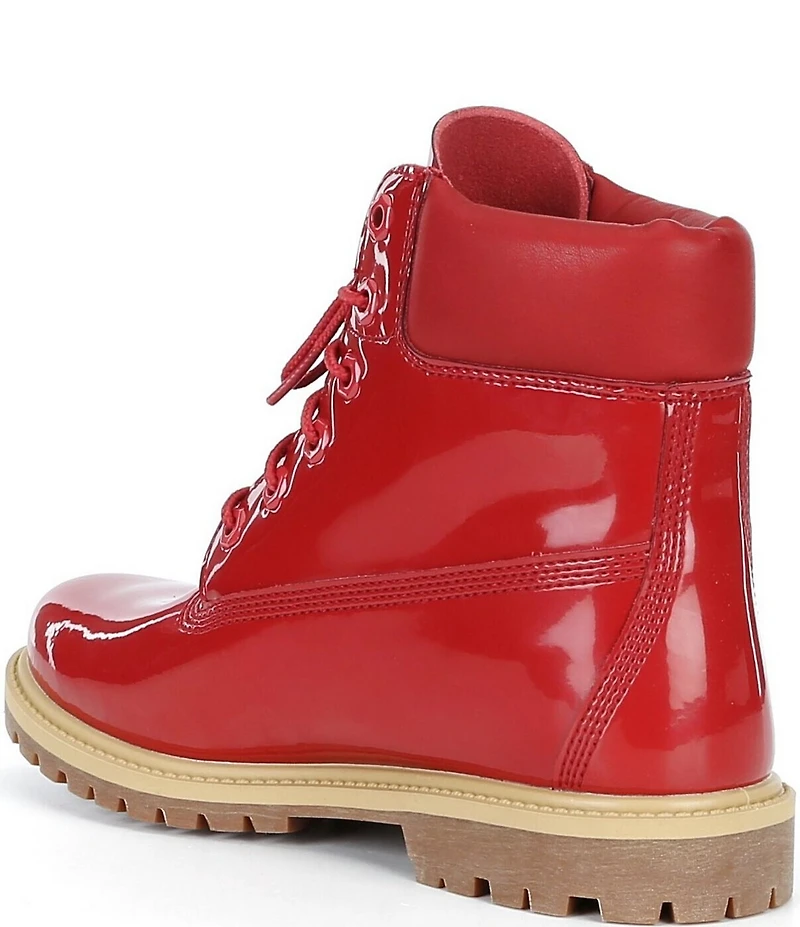 Timberland Women's Patent Leather Premium 6#double; Waterproof Boots