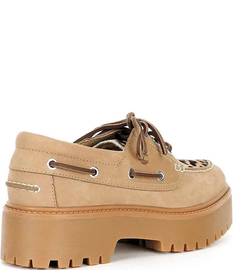 Timberland Women's Stone Street Leopard 3-Eye Boat Shoes