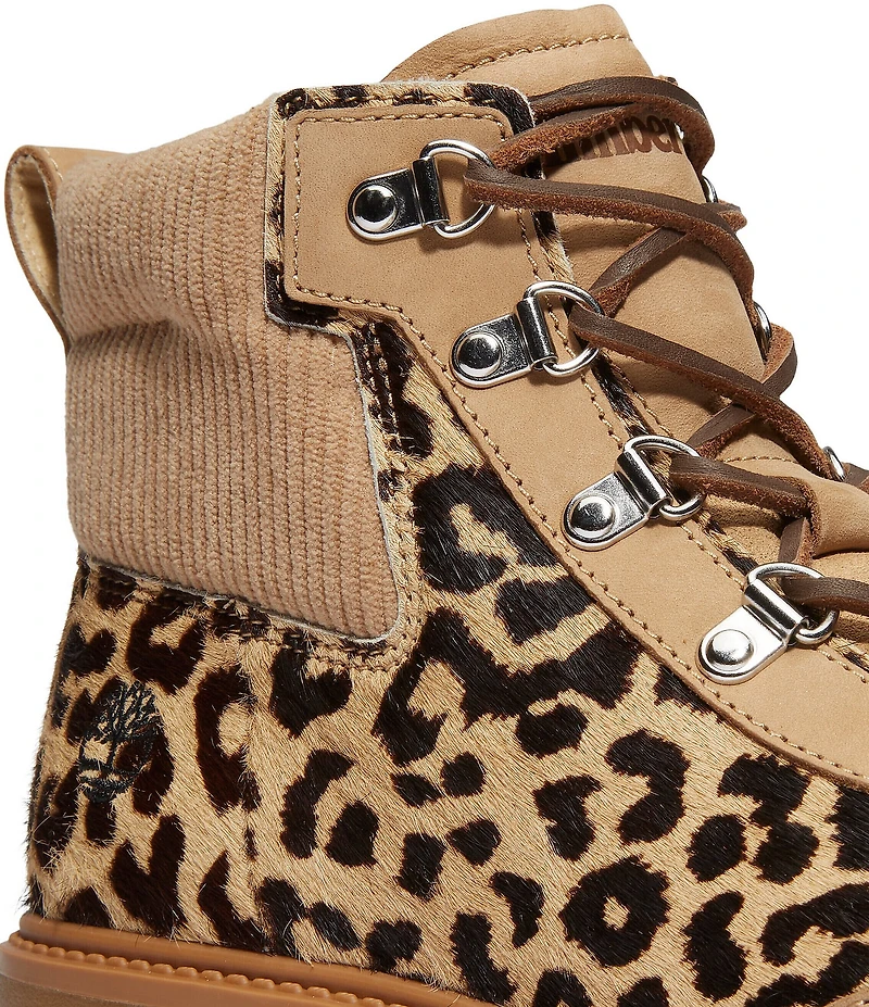 Timberland Women's Stone Street Leopard Platform Hiker Boots