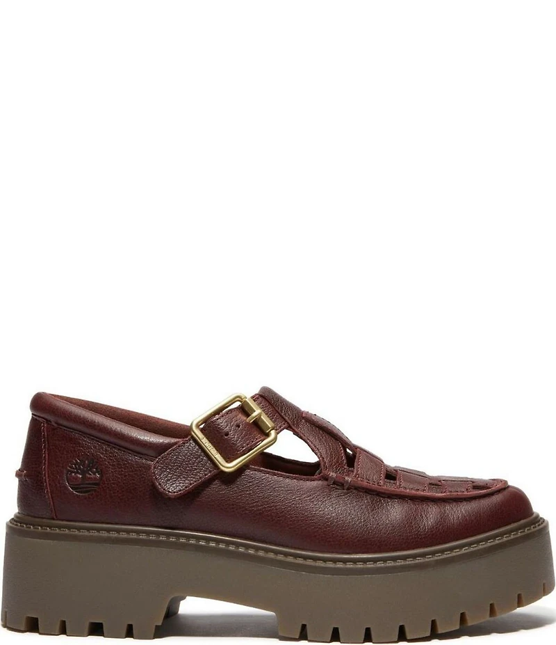 Timberland Women's Stone Street Mary Jane Buckle Platform Oxfords