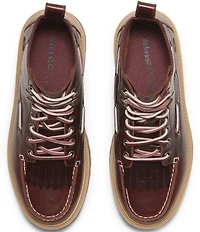 Timberland Women's Stone Street Leather Kiltie Lace Up Boots