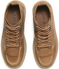 Timberland Women's Stone Street Leather Kiltie Lace Up Boots