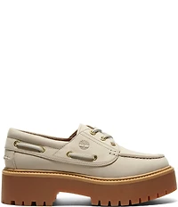 Timberland Women's Stone Street Nubuck Platform Boat Shoes