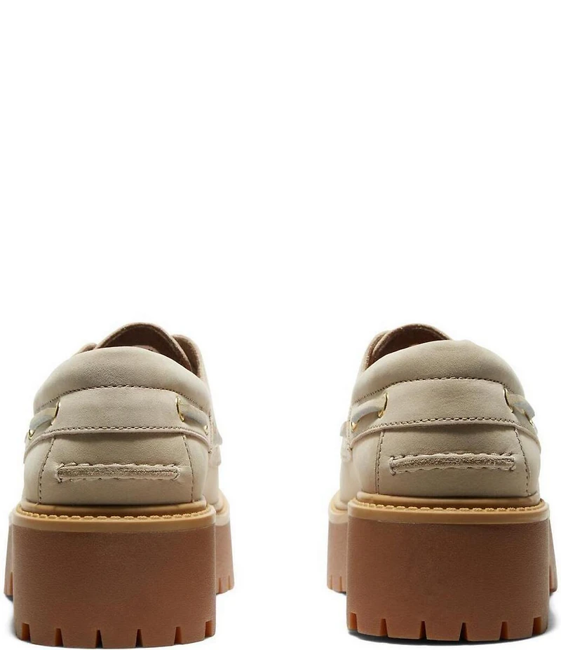 Timberland Women's Stone Street Nubuck Platform Boat Shoes
