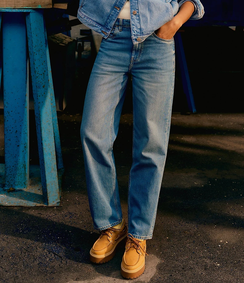 Timberland Women's Stone Street Nubuck Platform Boat Shoes