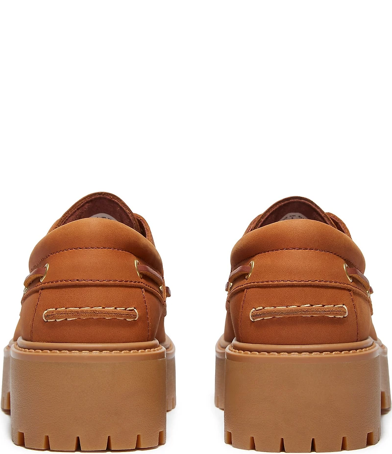 Timberland Women's Stone Street Nubuck Platform Boat Shoes