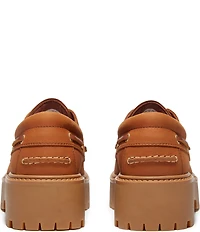 Timberland Women's Stone Street Nubuck Platform Boat Shoes