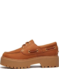 Timberland Women's Stone Street Nubuck Platform Boat Shoes