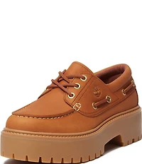 Timberland Women's Stone Street Nubuck Platform Boat Shoes