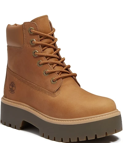 Timberland Women's Stone Street Premium 6#double; Waterproof Full Grain Platform Boots
