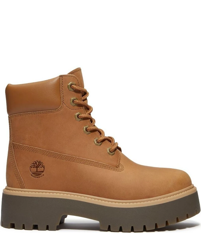 Timberland Women's Stone Street Premium 6#double; Waterproof Full Grain Platform Boots