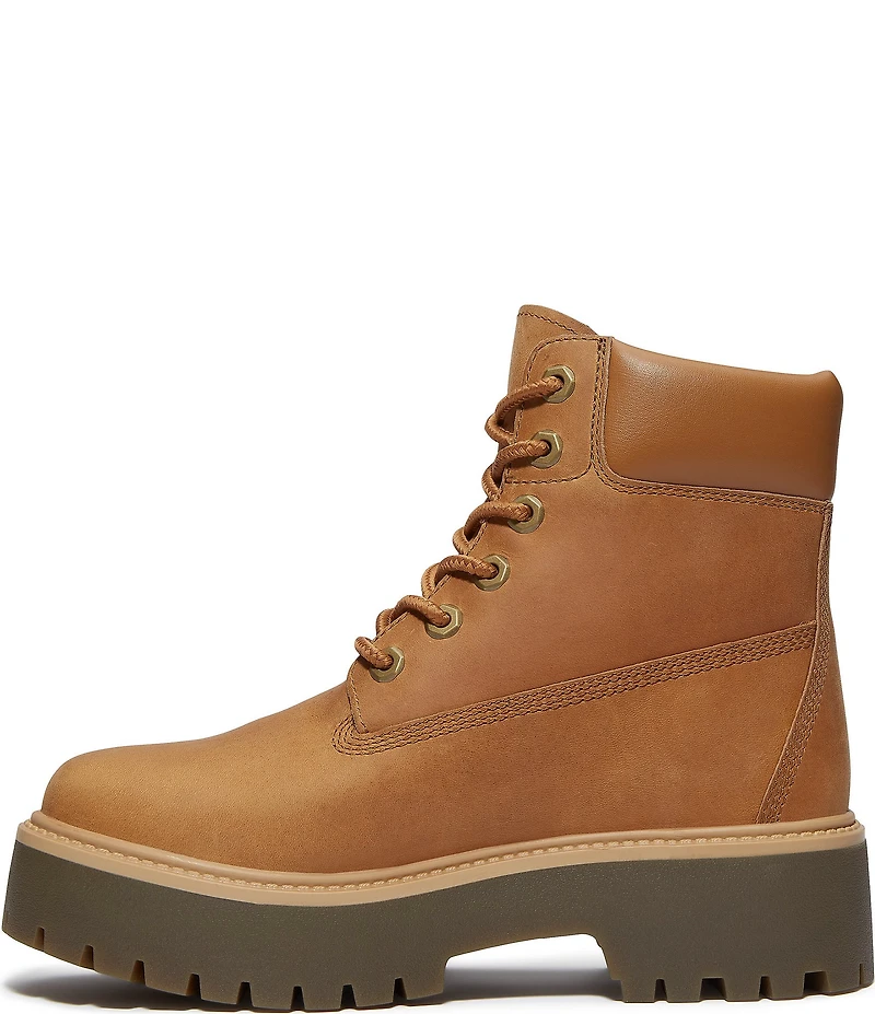 Timberland Women's Stone Street Premium 6#double; Waterproof Full Grain Platform Boots