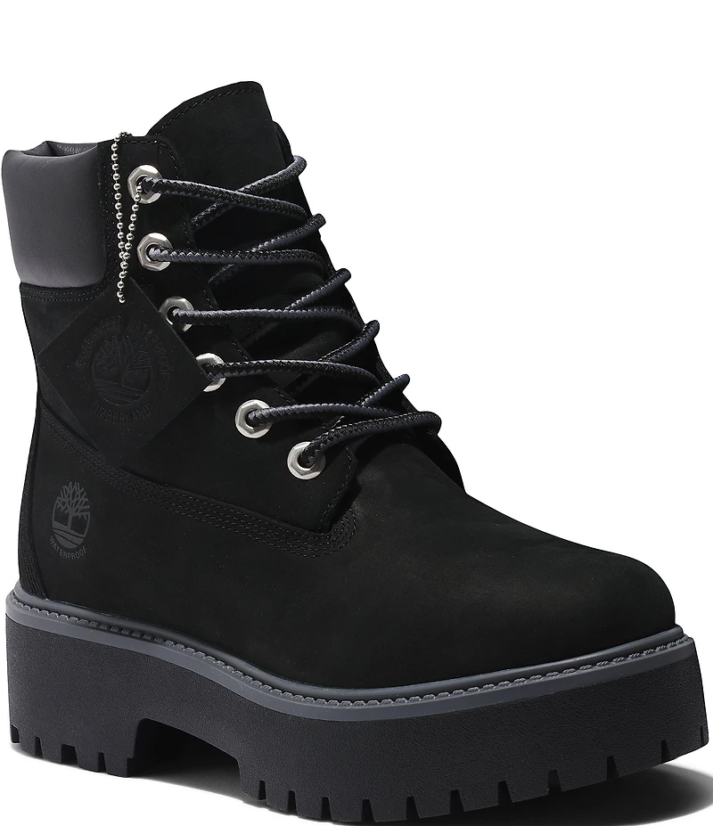 Timberland Women's Stone Street Premium 6#double; Waterproof Platform Boots