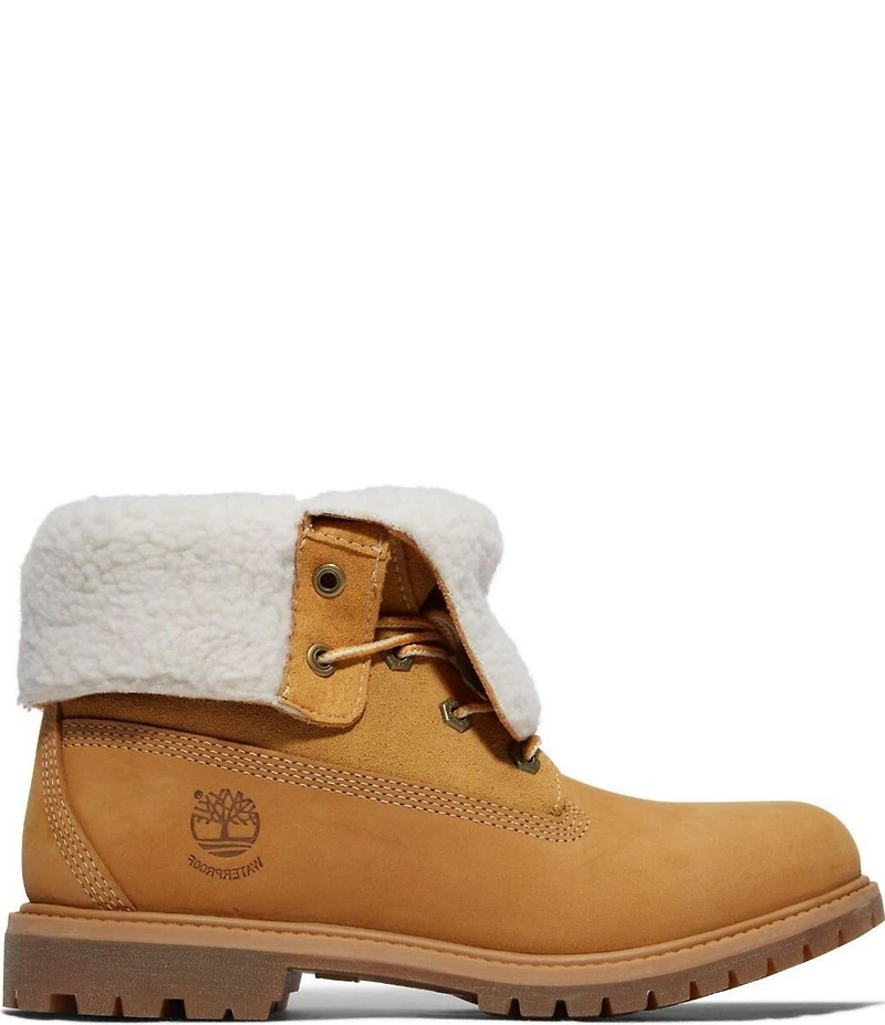 Timberland Women's Warm-Lined Nubuck Waterproof Roll-Top Boots