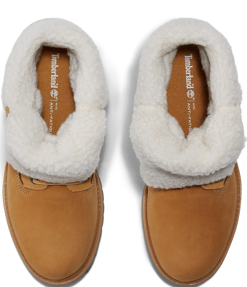 Timberland Women's Warm-Lined Nubuck Waterproof Roll-Top Boots