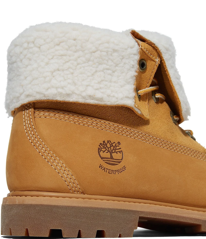 Timberland Women's Warm-Lined Nubuck Waterproof Roll-Top Boots