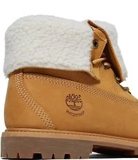 Timberland Women's Warm-Lined Nubuck Waterproof Roll-Top Boots
