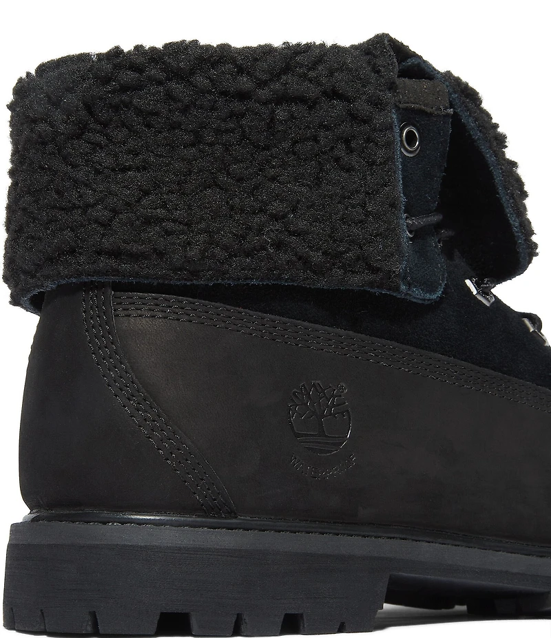 Timberland Women's Warm-Lined Nubuck Waterproof Roll-Top Boots