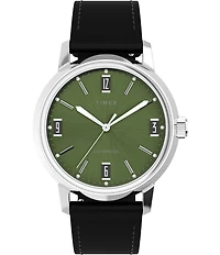 Timex Men's Marlin Automatic Leather Strap Watch