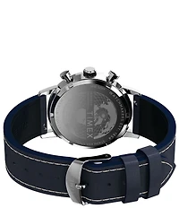 Timex Men's Marlin Quartz Chronograph Blue Leather Strap Watch