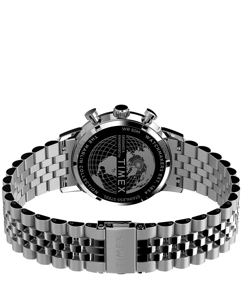 Timex Men's Marlin Quartz Chronograph Stainless Steel Bracelet Watch