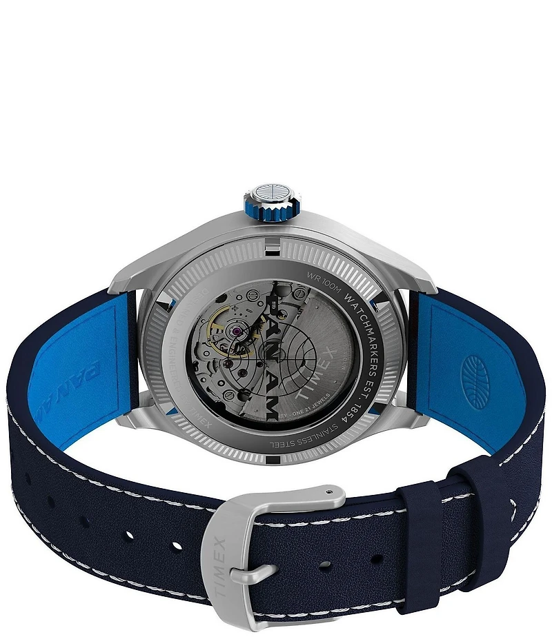 Timex Men's Waterbury Automatic Leather Strap Watch