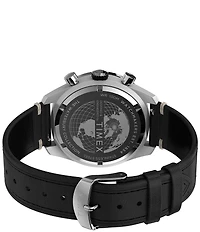 Timex Men's Waterbury Blue Quartz Chronograph Leather Strap Watch