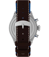 Timex Men's Waterbury Quartz Chronograph Leather Strap Watch