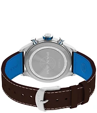 Timex Men's Waterbury Quartz Chronograph Leather Strap Watch