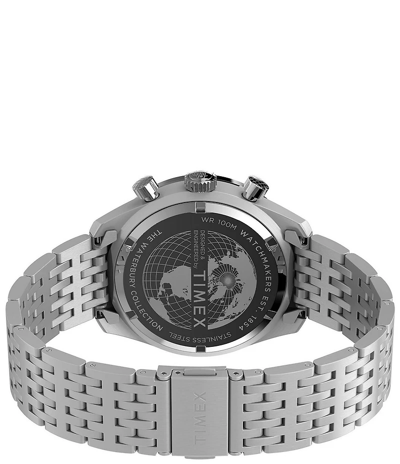 Timex Men's Waterbury Quartz Chronograph Stainless Steel Bracelet Watch