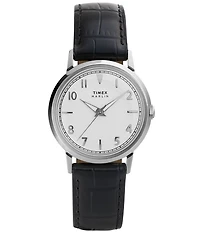 Timex Unisex Marlin Quartz Analog Leather Strap Watch