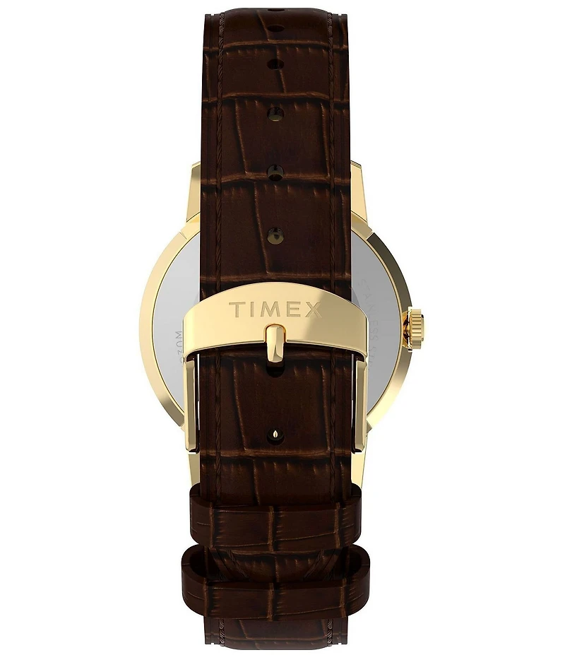 Timex Unisex Marlin Quartz Analog Leather Strap Watch
