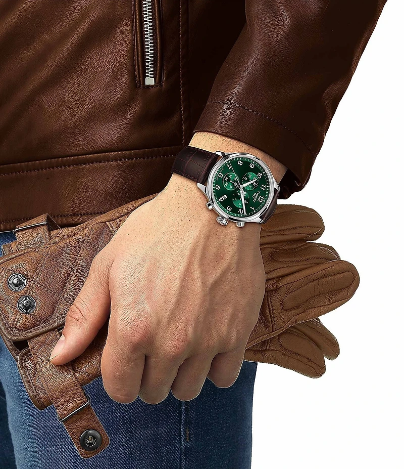 Tissot Chrono XL Classic Black Leather Watch