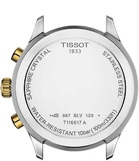 Tissot Chrono XL Classic Two Tone Stainless Steel Green Dial Bracelet Watch
